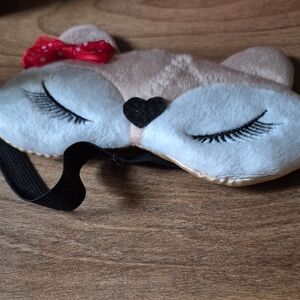 Cute Tan and Red Kids Sleep Mask